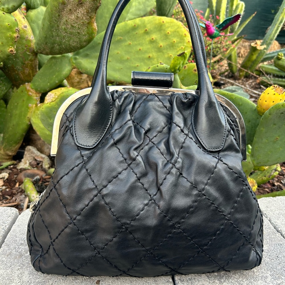 Chanel Vintage Kiss Lock Shoulder Bag